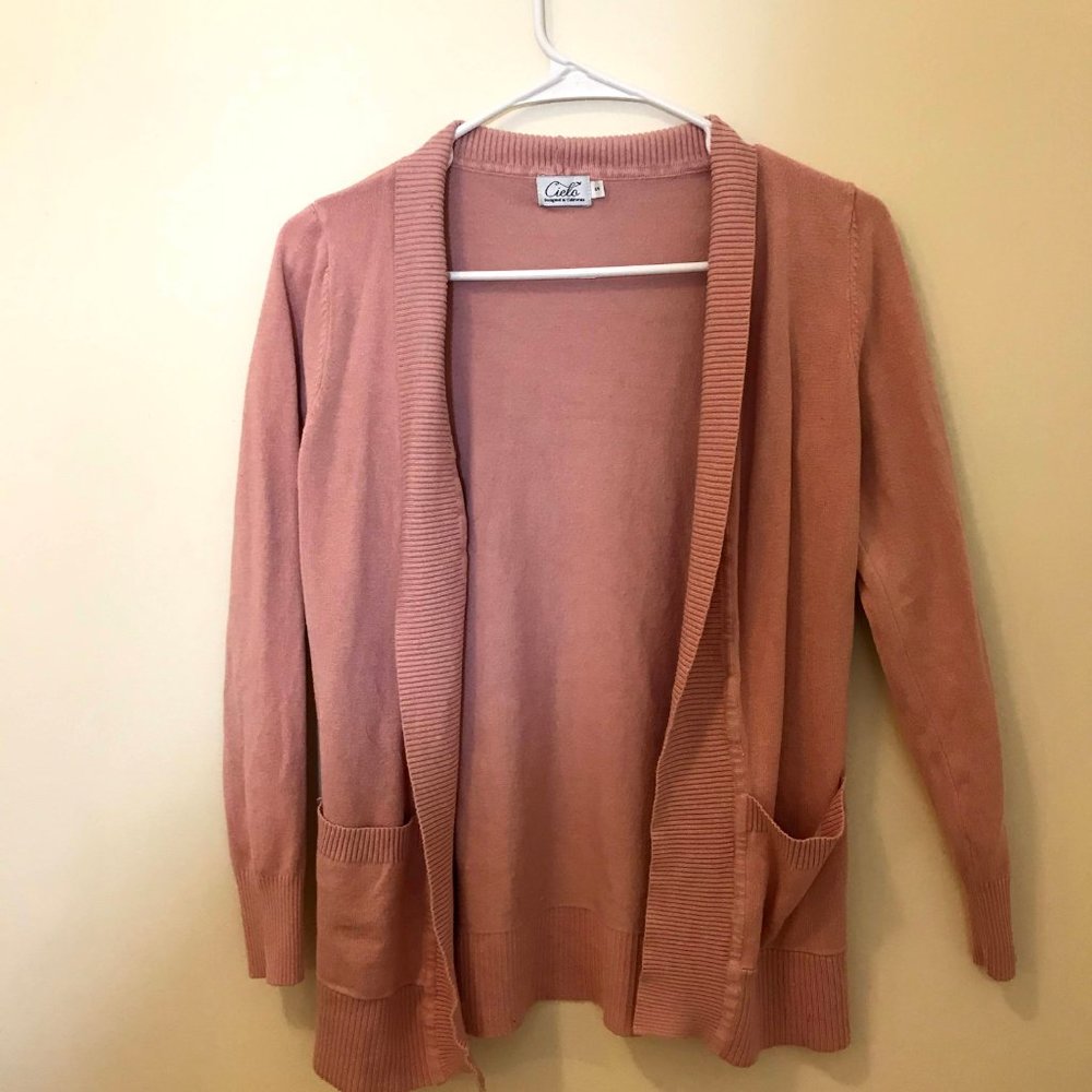Pink cardigan